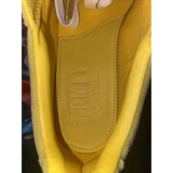Puma Fenty by Rihanna Cleated Creeper Suede Lemon 366268-03 Women's Size 7.5 - Picture 12 of 14